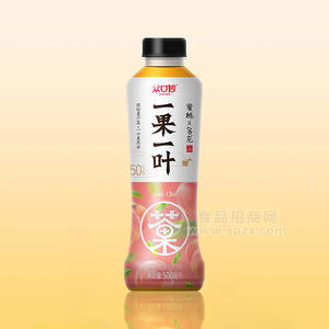 眾口妙一果一葉蜜桃烏龍果汁茶飲料瓶裝招商500ml