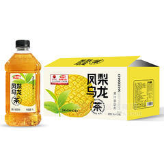 浩明凤梨乌龙茶果汁茶饮料箱装招商1L×12瓶