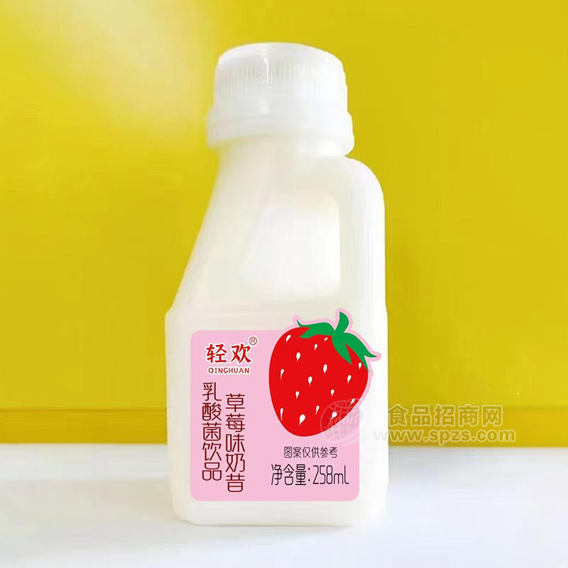 輕歡草莓味乳酸菌飲品乳飲料258ml