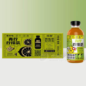 臻趣青檸檸檬茶果味茶飲料500mlx15瓶