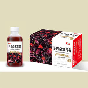 眾雪多肉桑葚莓莓復(fù)合果汁飲料500mlx15瓶