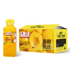 浩明甄选黄桃果粒复合果汁饮料箱装招商500ml×15瓶