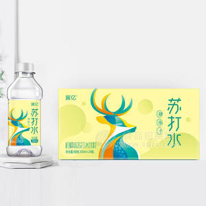 冀亿柠檬味苏打水饮料果味饮料350mlx24瓶