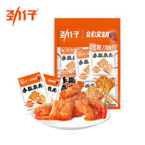 劲仔手撕素肉香辣牛肉味休闲食品招商