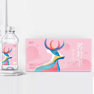 冀亿蜜桃味苏打水饮料果味饮料350mlx24瓶