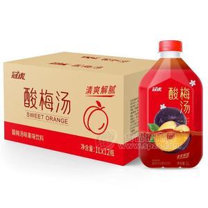 冠虎酸梅湯果味飲料1L