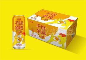 优洋干饭金桔果粒果汁490毫升×15罐桔子汁