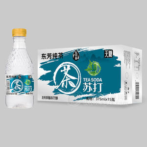 東芳純茶無糖龍井茶風味蘇打飲料375mlx15瓶