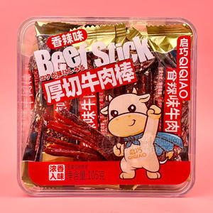 启巧香辣味厚切牛肉棒肉干肉脯105g