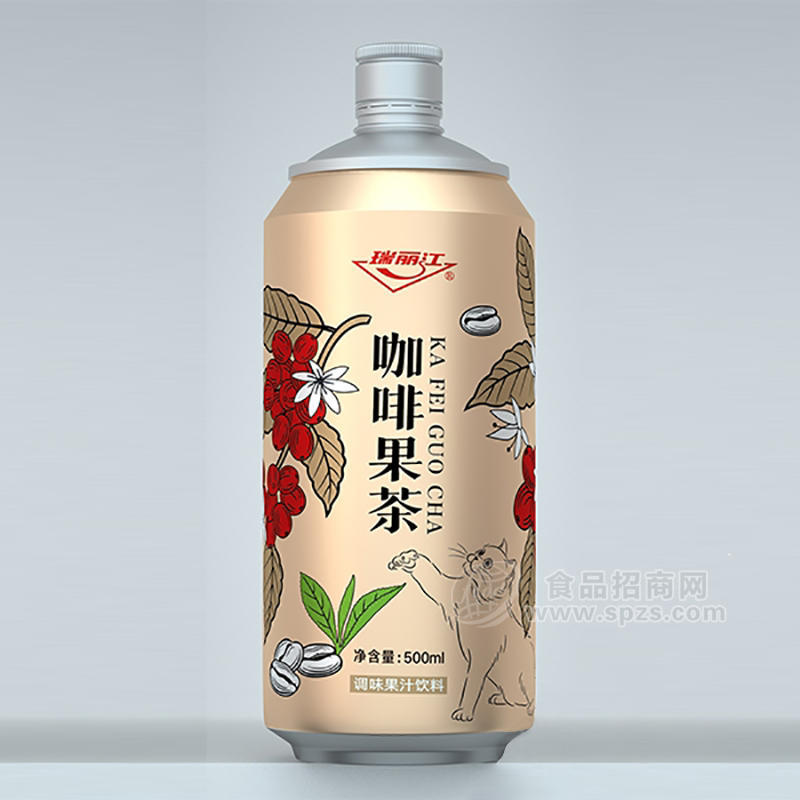 瑞丽江咖啡果茶调味果汁饮料瓶装招商500ml