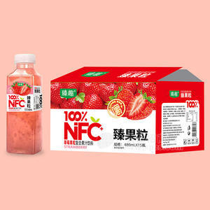 臻趣100%NFC+草莓果粒復合果汁飲料480mlx15瓶