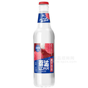 葡口荔達(dá)荔枝味果汁汽水風(fēng)味飲料520ml