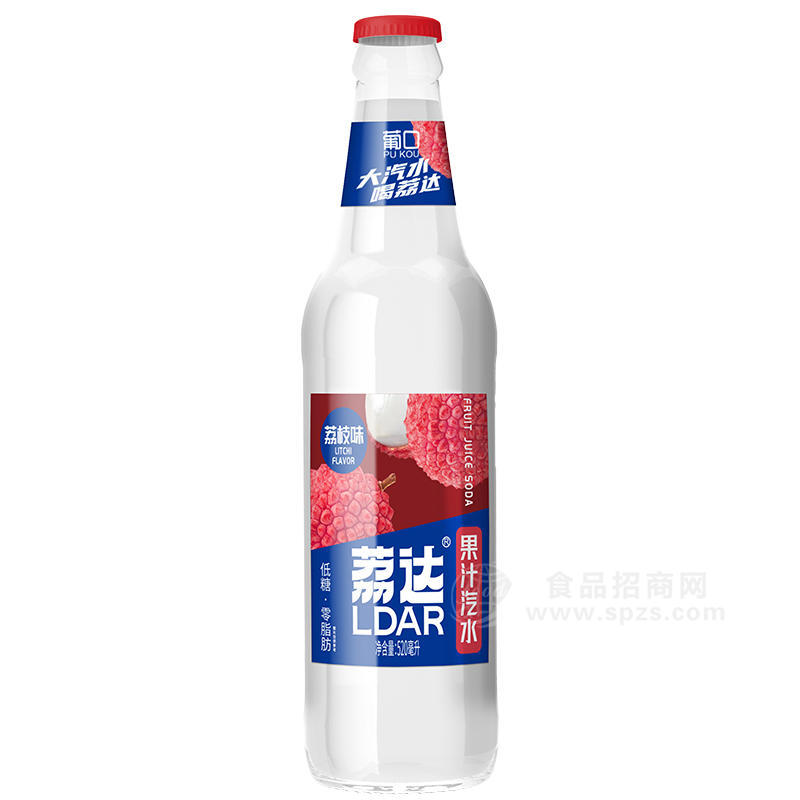 葡口荔達荔枝味果汁汽水風(fēng)味飲料520ml