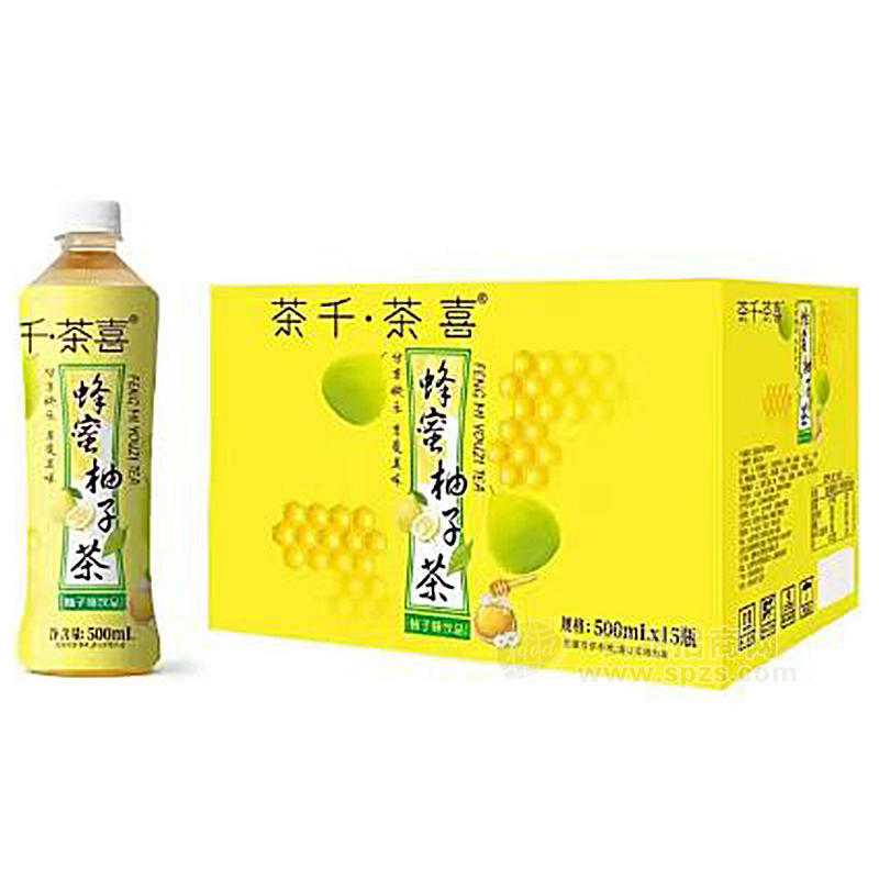 茶千茶喜蜂蜜柚子茶茶饮料500mlx15瓶