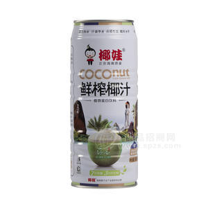 椰娃鲜榨椰汁海南原产植物饮料980ml