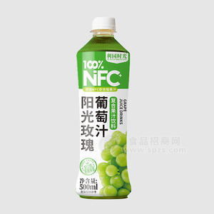 利園時(shí)光100%NFC陽(yáng)光玫瑰葡萄汁復(fù)合果汁飲料500ml