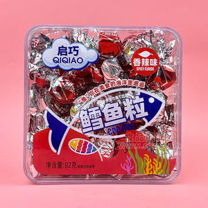 启巧香辣味鲶鱼粒休闲食品小零食82g