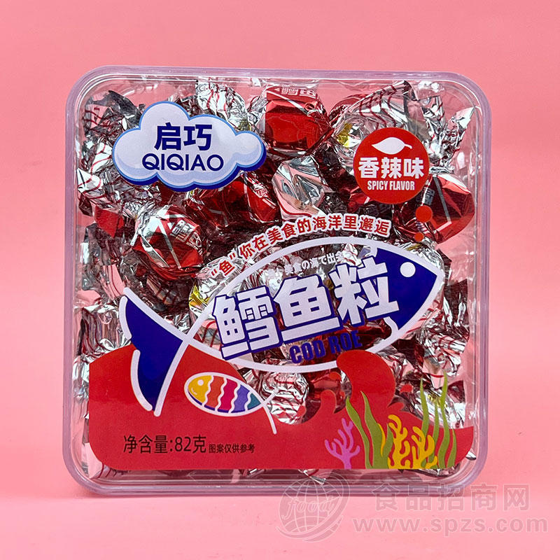 启巧香辣味鲶鱼粒休闲食品小零食82g