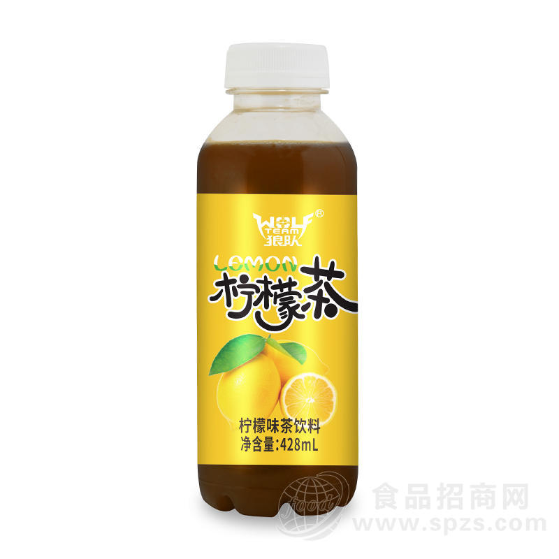 狼队柠檬味茶饮料428ml