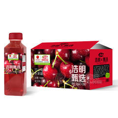 浩明甄选车厘子果粒复合果汁饮料箱装招商500ml×15瓶