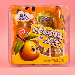 启巧枇杷膏棒棒糖休闲食品92g