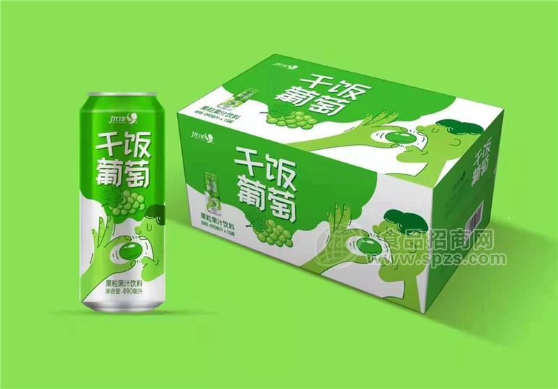 優(yōu)洋干飯葡萄果粒果汁490毫升×15罐大果粒飲料