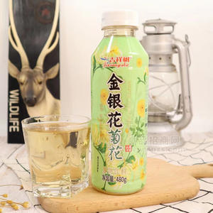 吉祥樹(shù)金銀花菊花植物飲料瓶裝招商480g