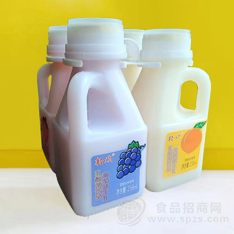 轻欢四联杯乳酸菌饮品乳饮料258ml
