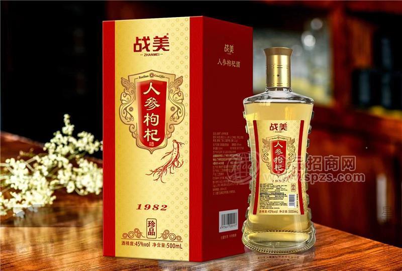 戰(zhàn)美人參枸杞酒500ml45度