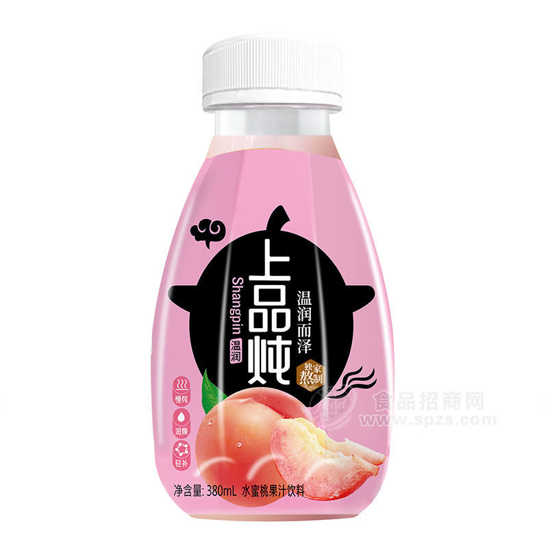 榜洋上品燉水蜜桃果汁飲料瓶裝招商380ml