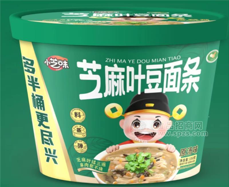 小芝味芝麻叶豆面条原汤味桶装