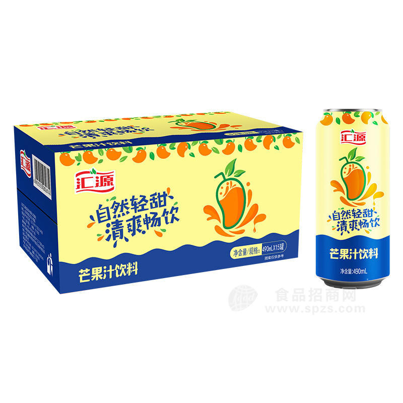 匯源樂享系列芒果汁飲料490ml