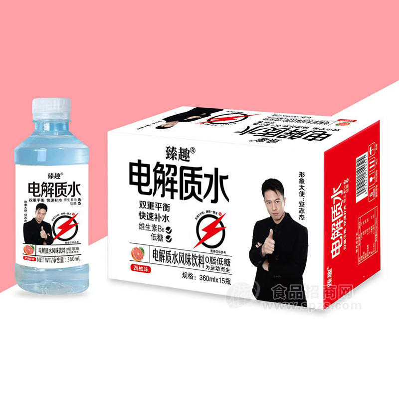 臻趣西柚味電解質(zhì)水風味飲料360mlx15瓶