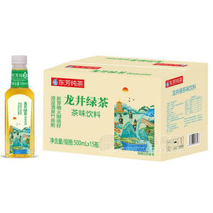 東芳純茶龍井綠茶茶味飲料500mlx15瓶