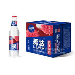 葡口荔達(dá)香檳味果汁汽水風(fēng)味飲料520mlx12瓶招商