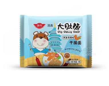 翀尚清真熊堡雞翅味干脆面油炸型方便面50g