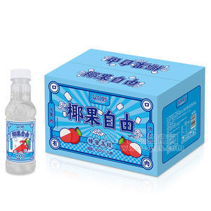 众口妙椰果自由蜂蜜荔枝椰果复合果汁饮料箱装450ml×15瓶