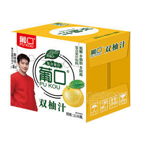 葡口雙柚汁復(fù)合果汁飲料1LX6瓶招商