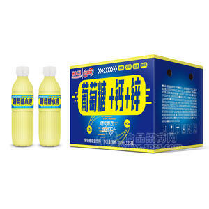 紅雙喜葡萄糖+鈣+鋅能量飲料箱裝招商700ml×15瓶