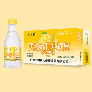 水得利檸檬風味蘇打飲料375mlx15瓶