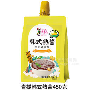 青援韓式熟醬復(fù)合調(diào)味料袋裝招商450g