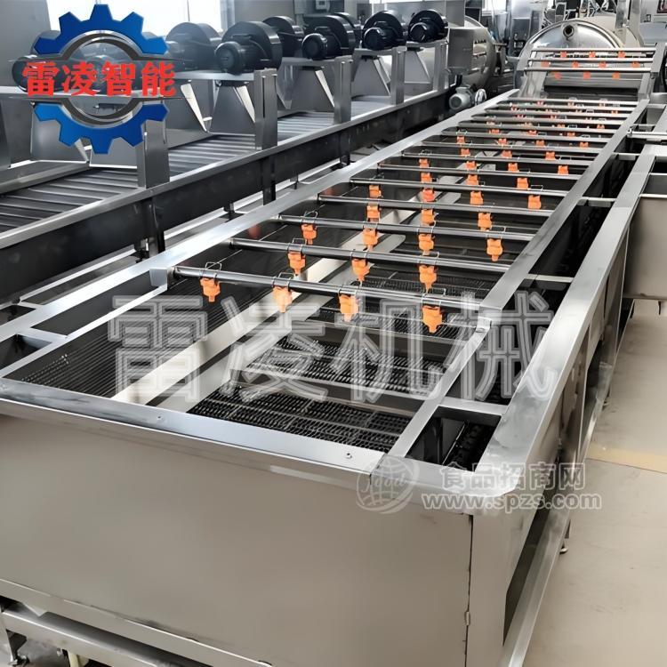 喷淋式果蔬清洗机 海产品清洗机 预制菜加工设备
