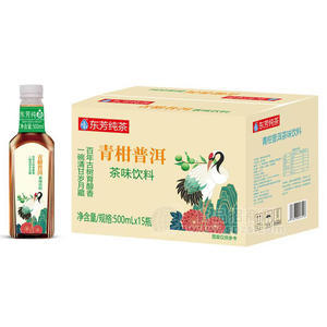 東芳純茶青柑普洱茶味飲料500mlx15瓶