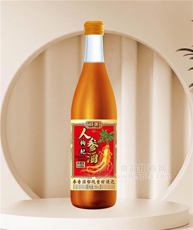 戰(zhàn)美人參枸杞酒500ml35度