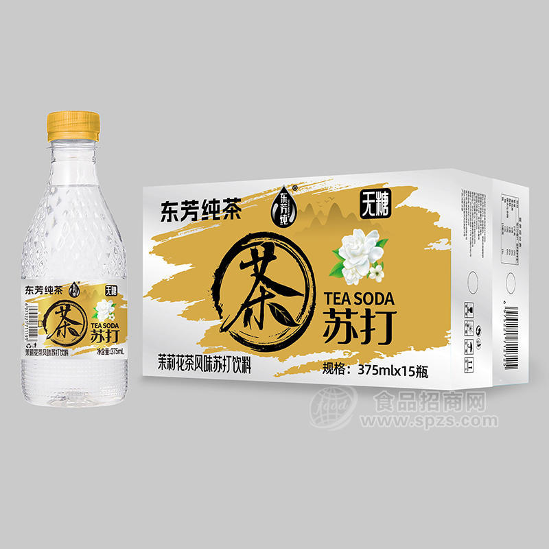 東芳純茶無糖茉莉花茶味蘇打飲料375mlx15瓶