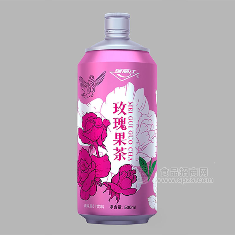 瑞丽江玫瑰果茶调味果汁饮料瓶装招商500ml