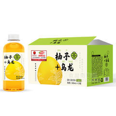 浩明柚子乌龙果汁茶饮料箱装招商500ml×15瓶