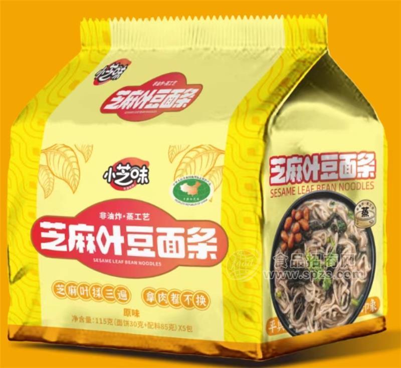 小芝味芝麻叶豆面条原味115g*5包