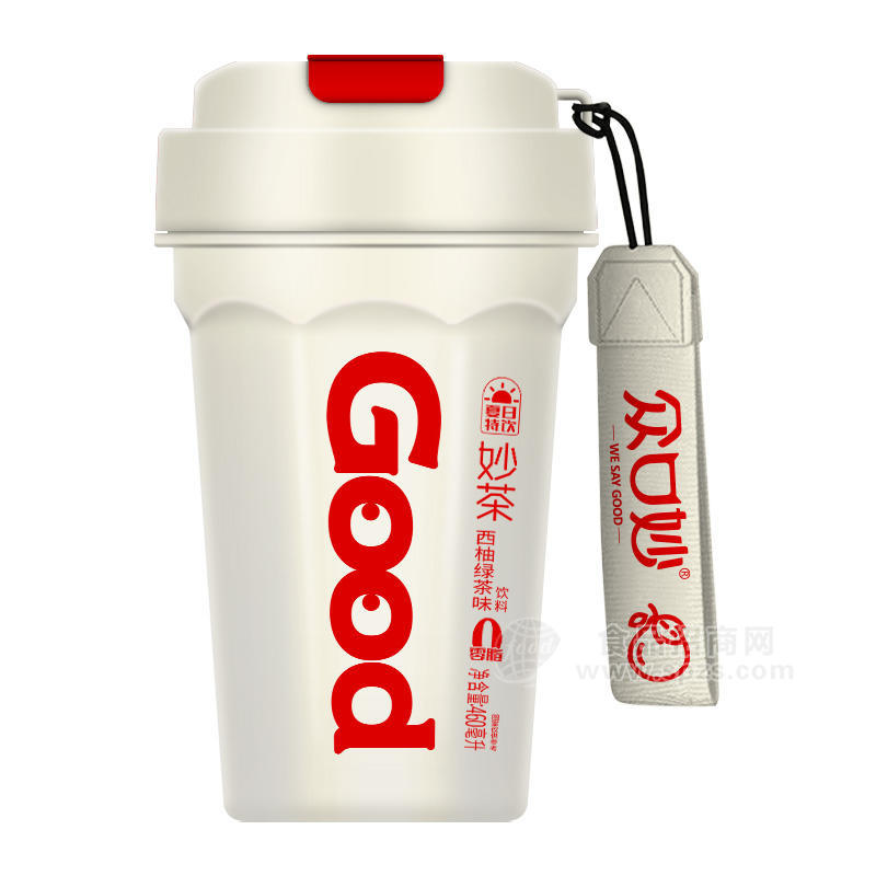 众口妙可乐杯西柚绿茶味饮料瓶装招商460ml