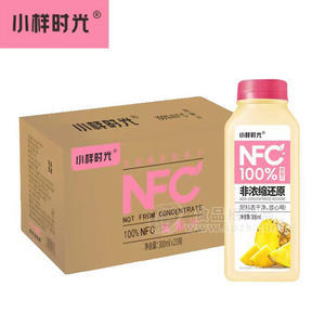 小樣時光100%NFC鳳梨汁果汁飲料300mlx24瓶